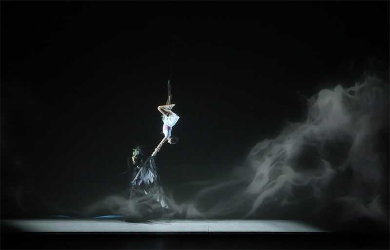 东西方文化跨界融合杂技剧《天鹅》在京演出(图1)