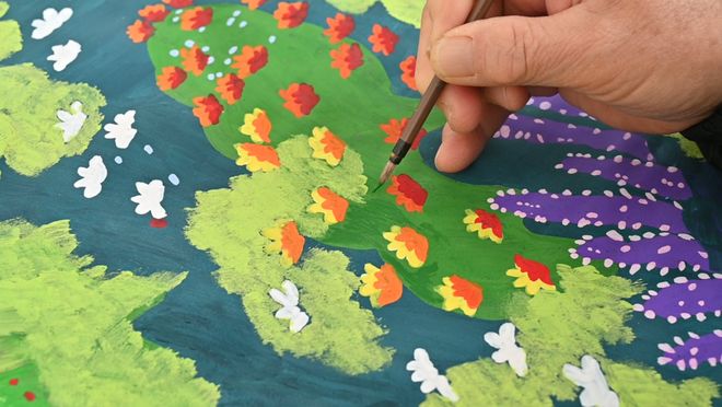 易倍EMC平台：从田间到世界！辛集农民画再出圈→(图6)